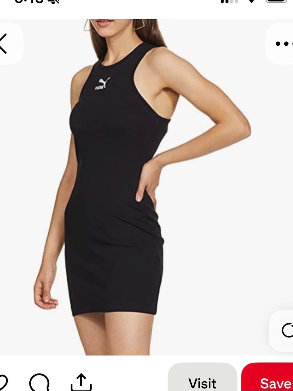 Puma Black Racerback Bodycon Dress